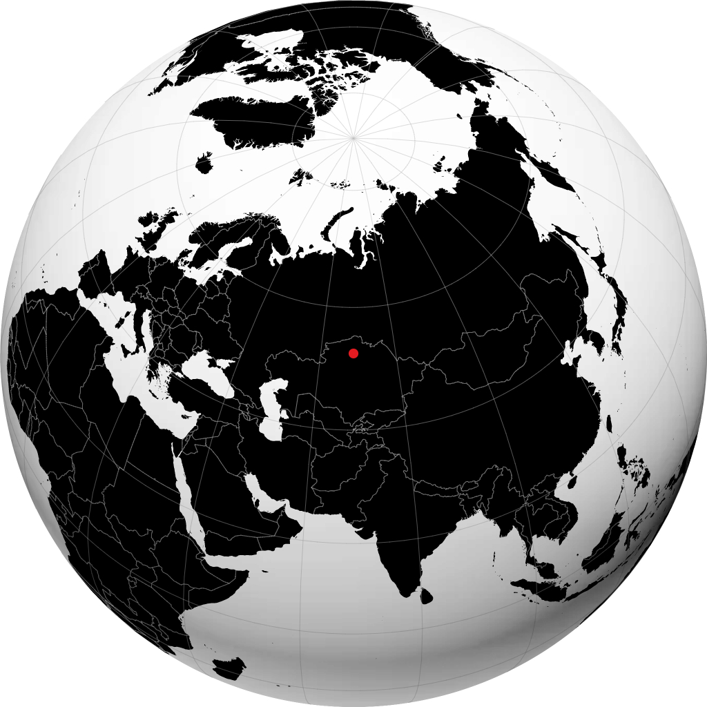 Балкашино на глобусе