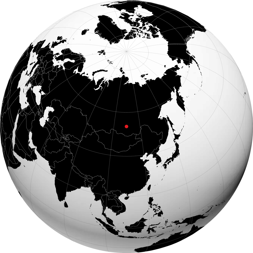 Баргузин на глобусе