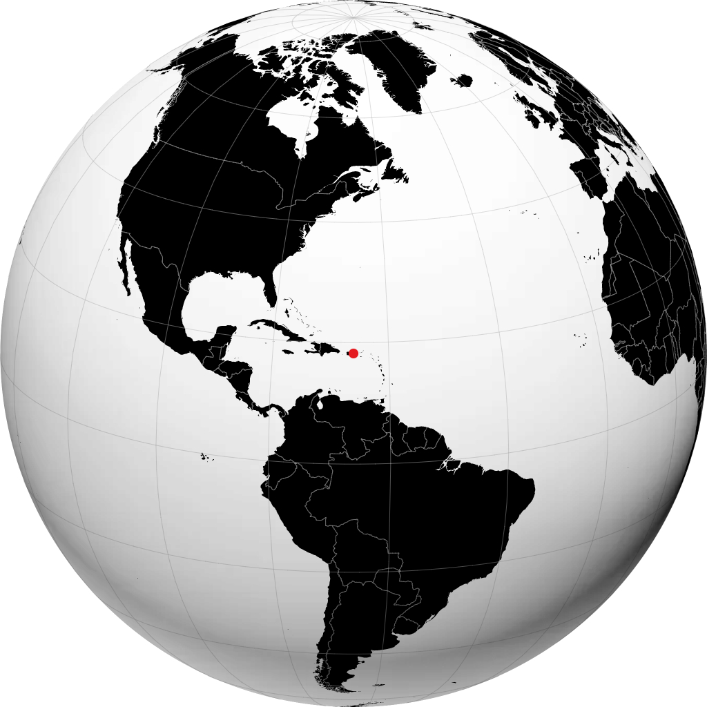 Кагуас на глобусе