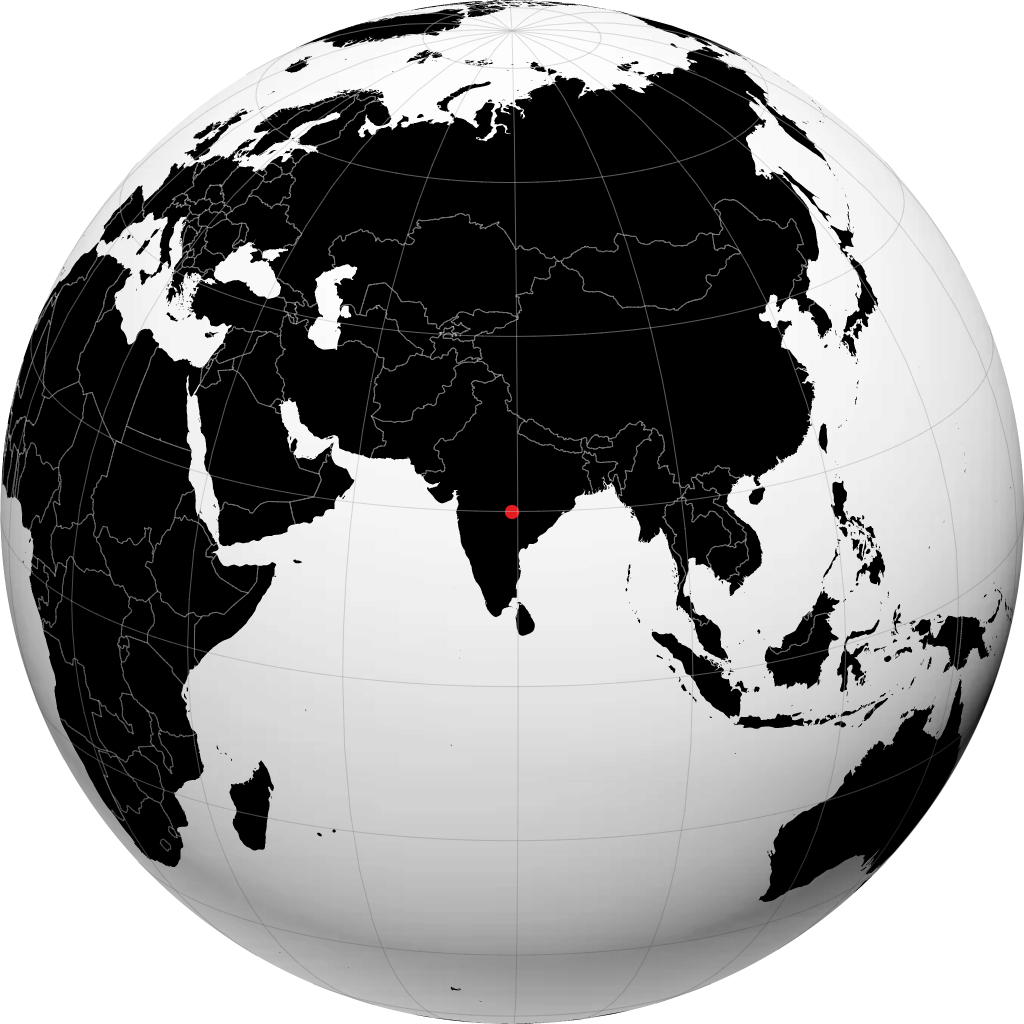 Чандрапур на глобусе