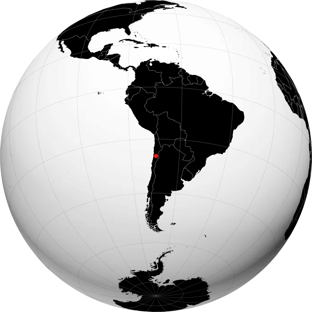 Эль-Сальвадор на глобусе