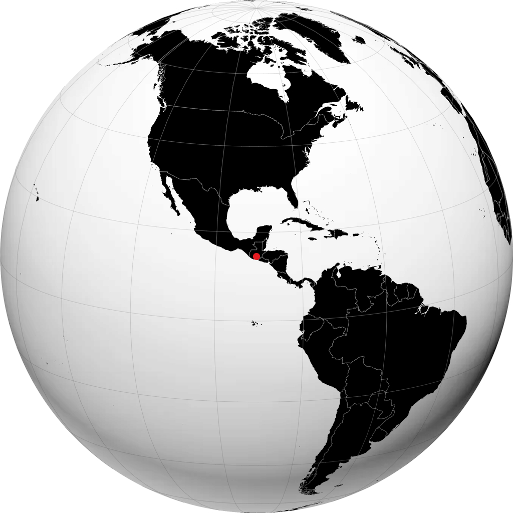 Гватемала на глобусе