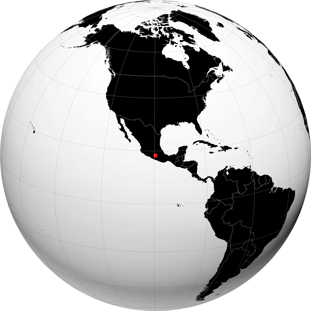 Игуала-де-ла-Индепенденсия на глобусе
