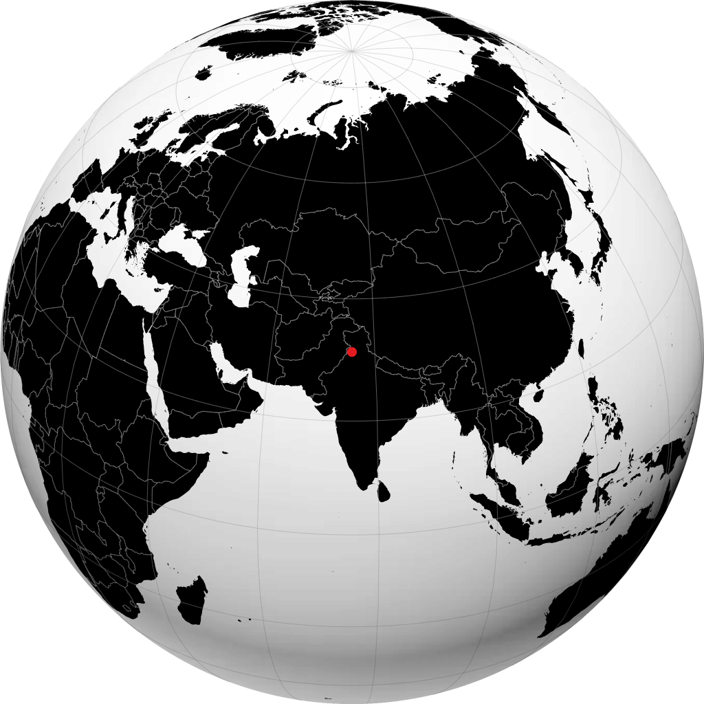 Джаландхар на глобусе