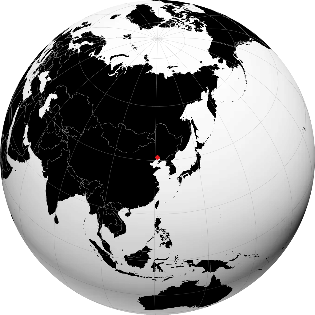 Цзиньчжоу на глобусе