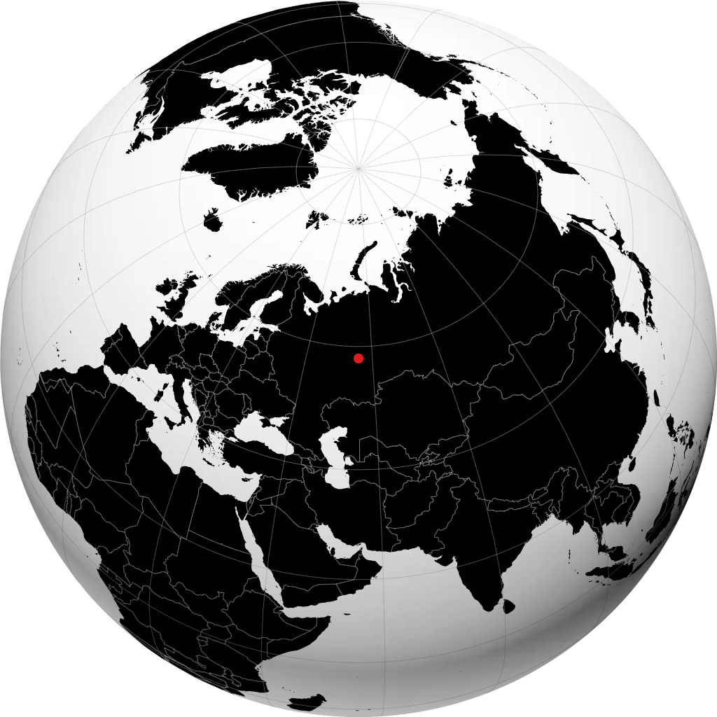 Краснокамск на глобусе