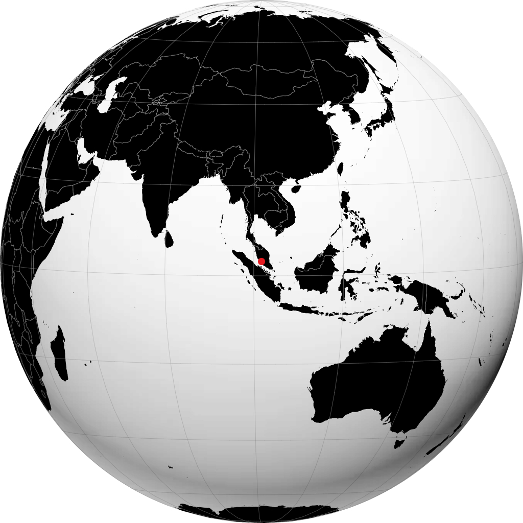 Куала-Лумпур на глобусе