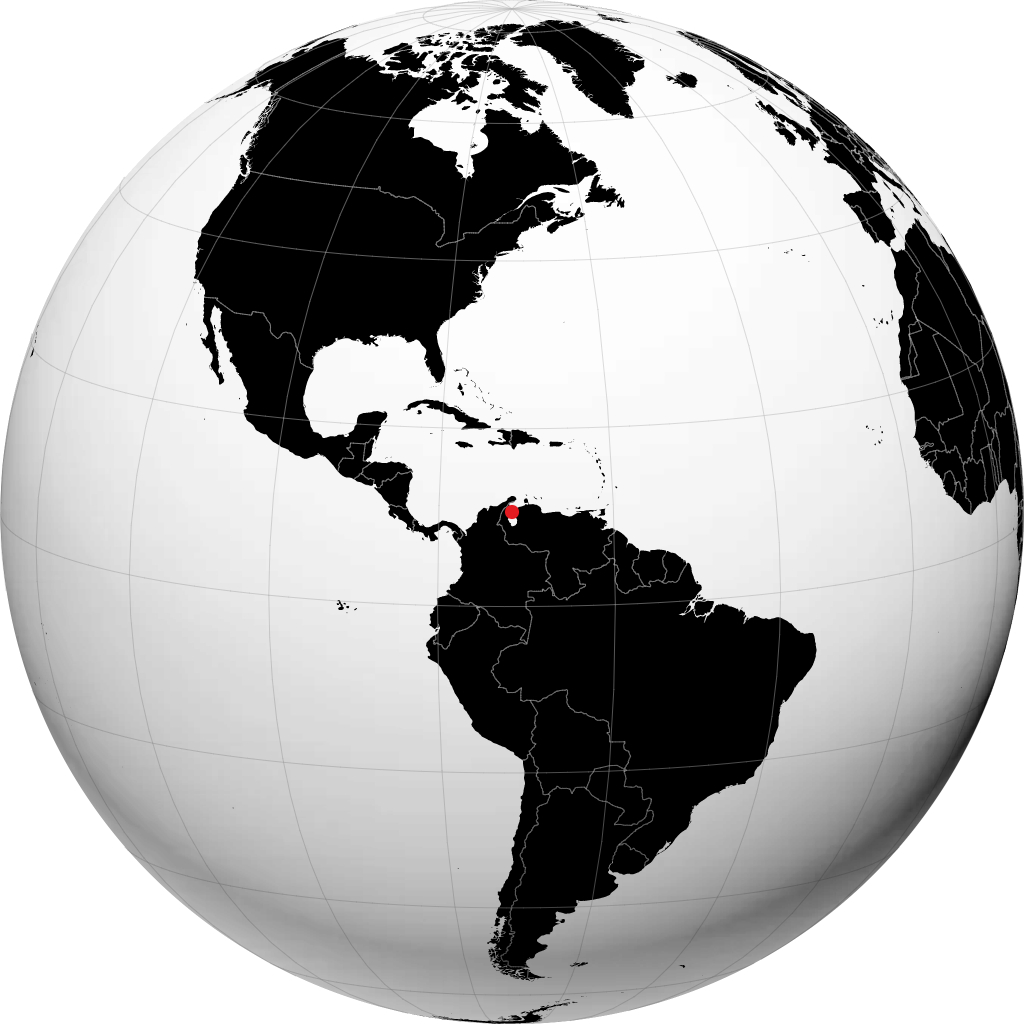 Маракайбо на глобусе
