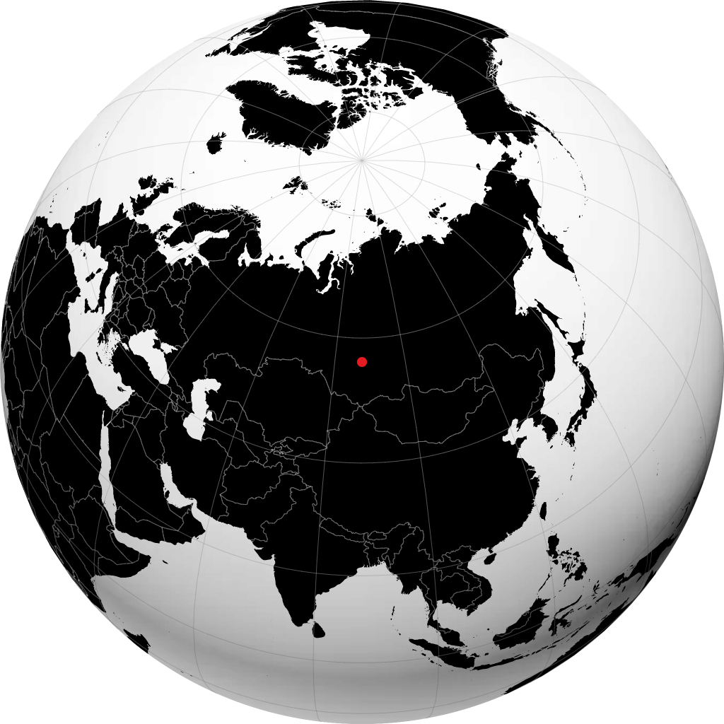 Мариинск на глобусе