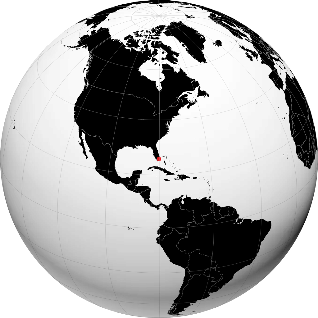 Майами на глобусе
