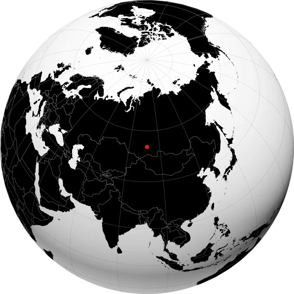 Минусинск на глобусе