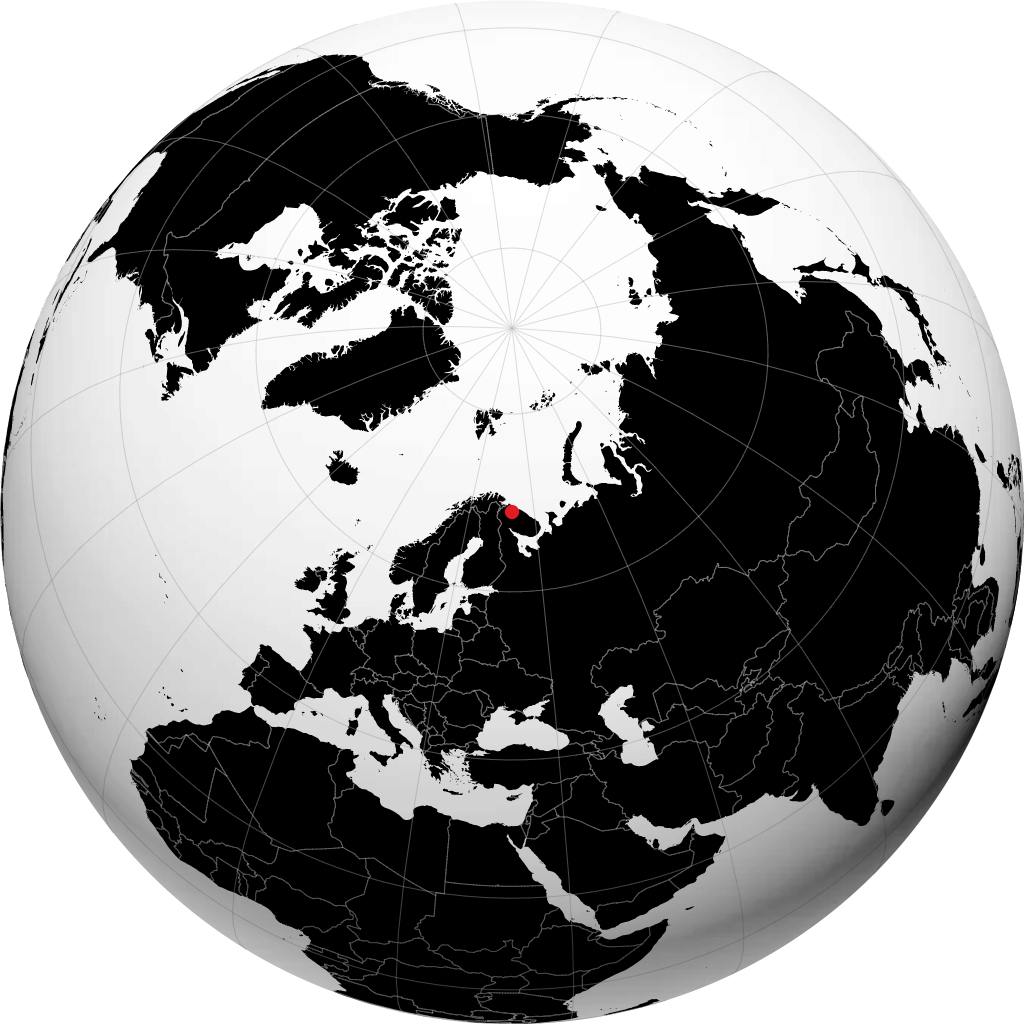 Мурманск на глобусе