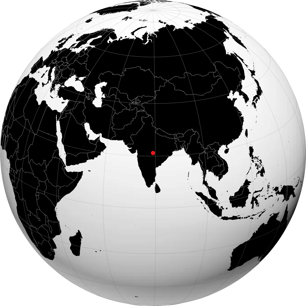 Нагпур на глобусе