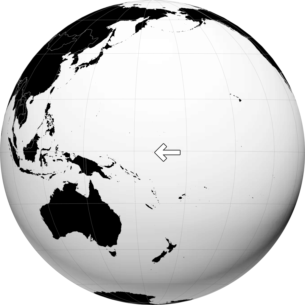 Науру на глобусе