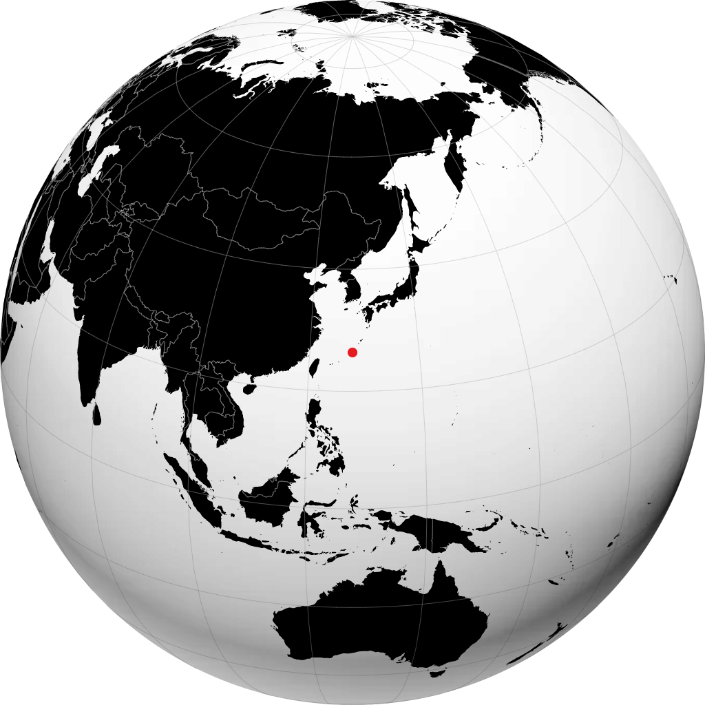 Окинава на глобусе