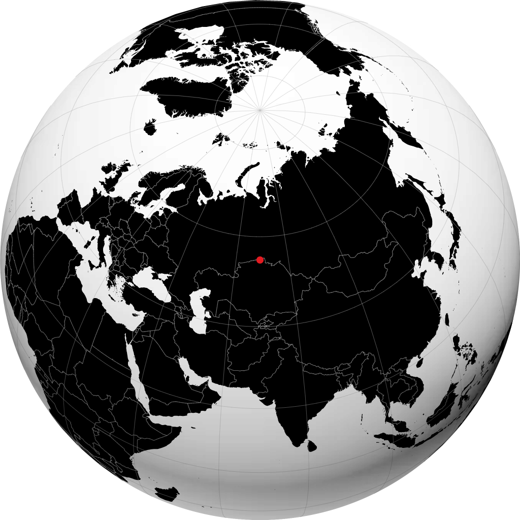 Петропавловск на глобусе