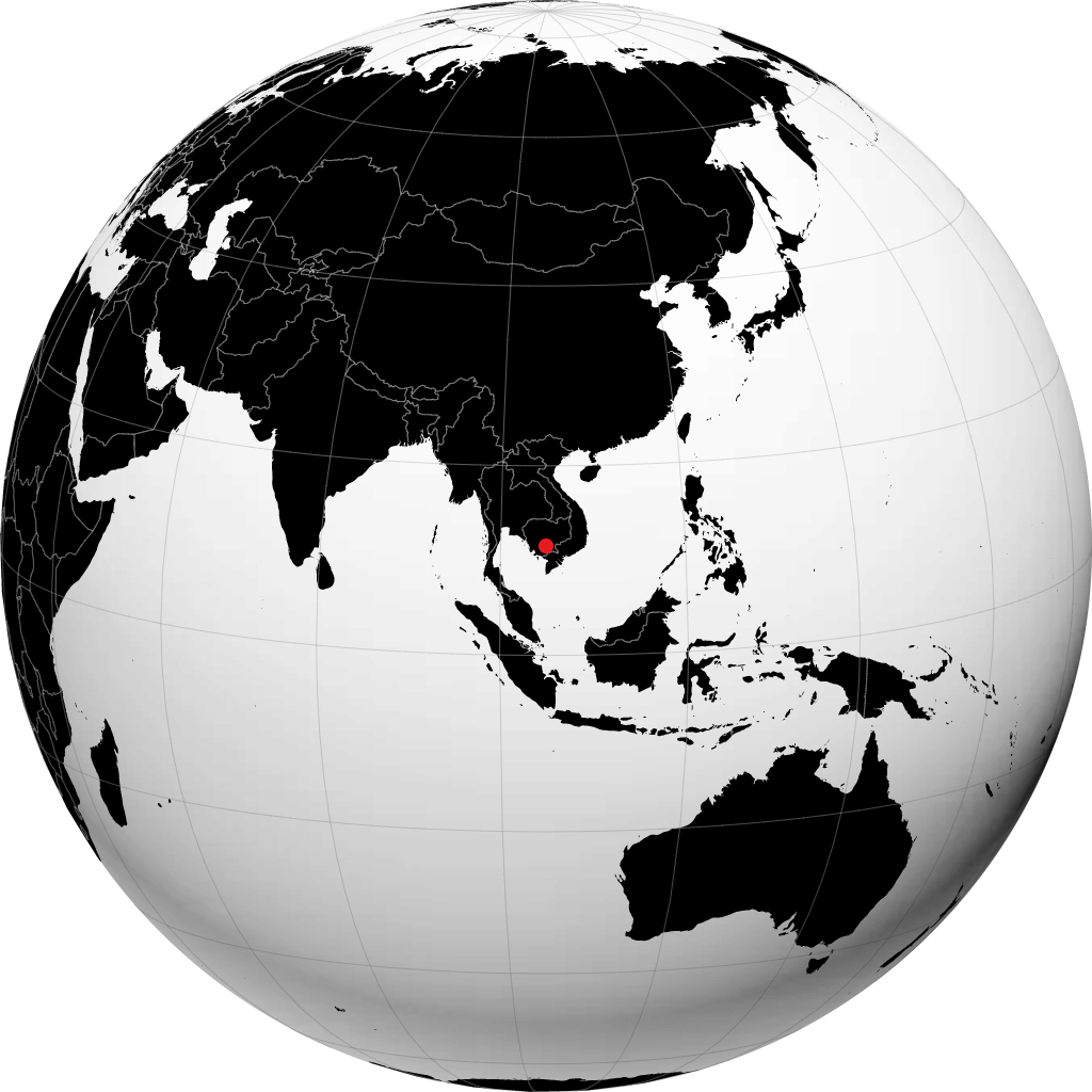 Пномпень на глобусе