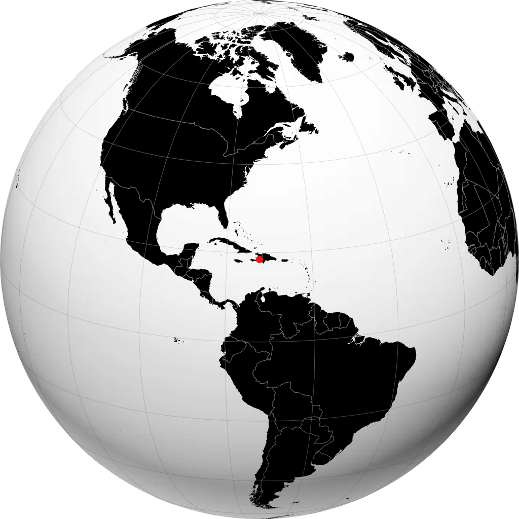 Порт-о-Пренс на глобусе
