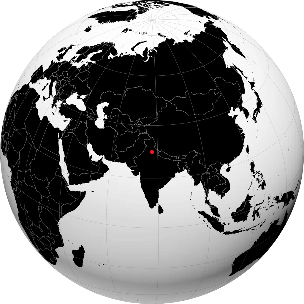 Сахаранпур на глобусе