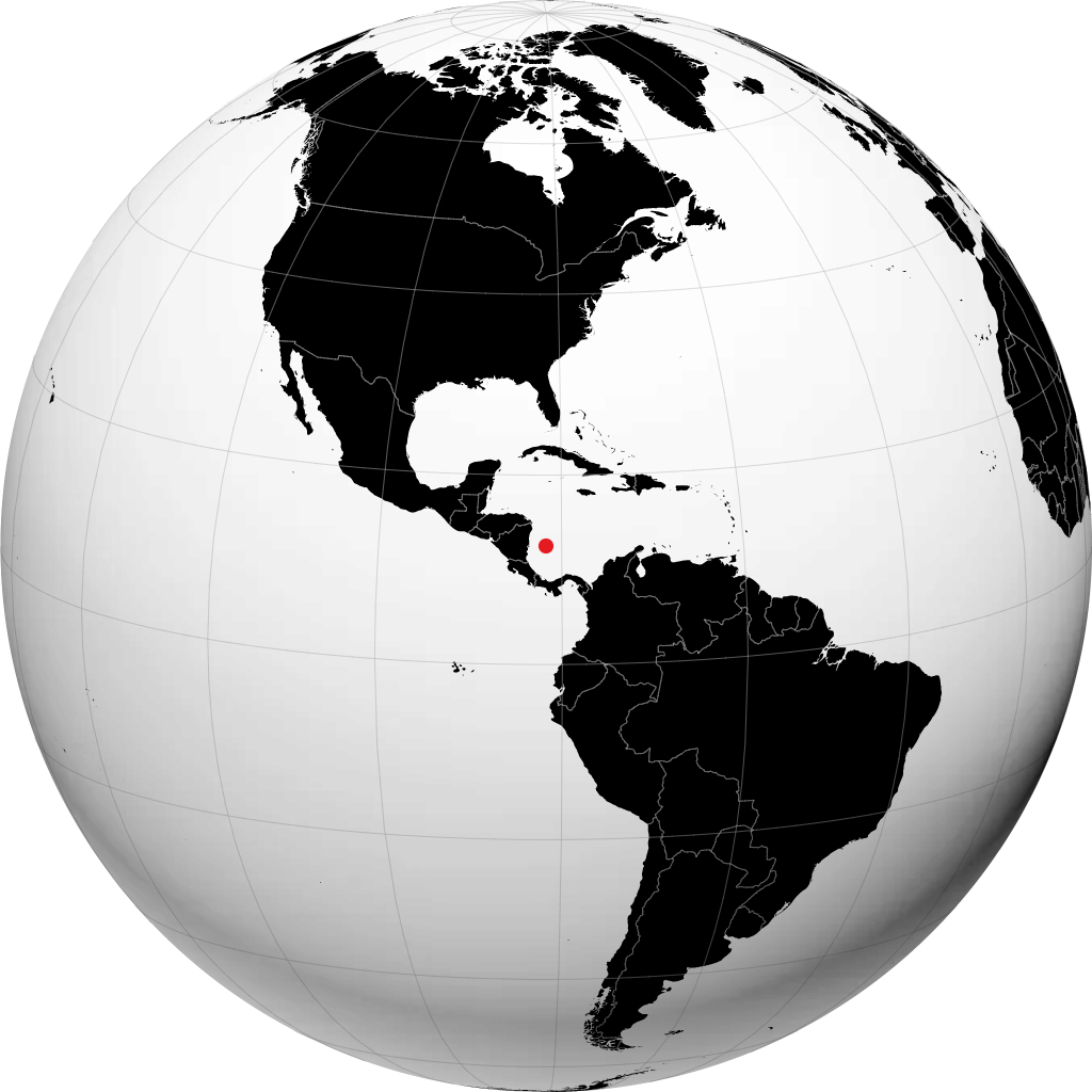 Исла де Сан Андрес на глобусе