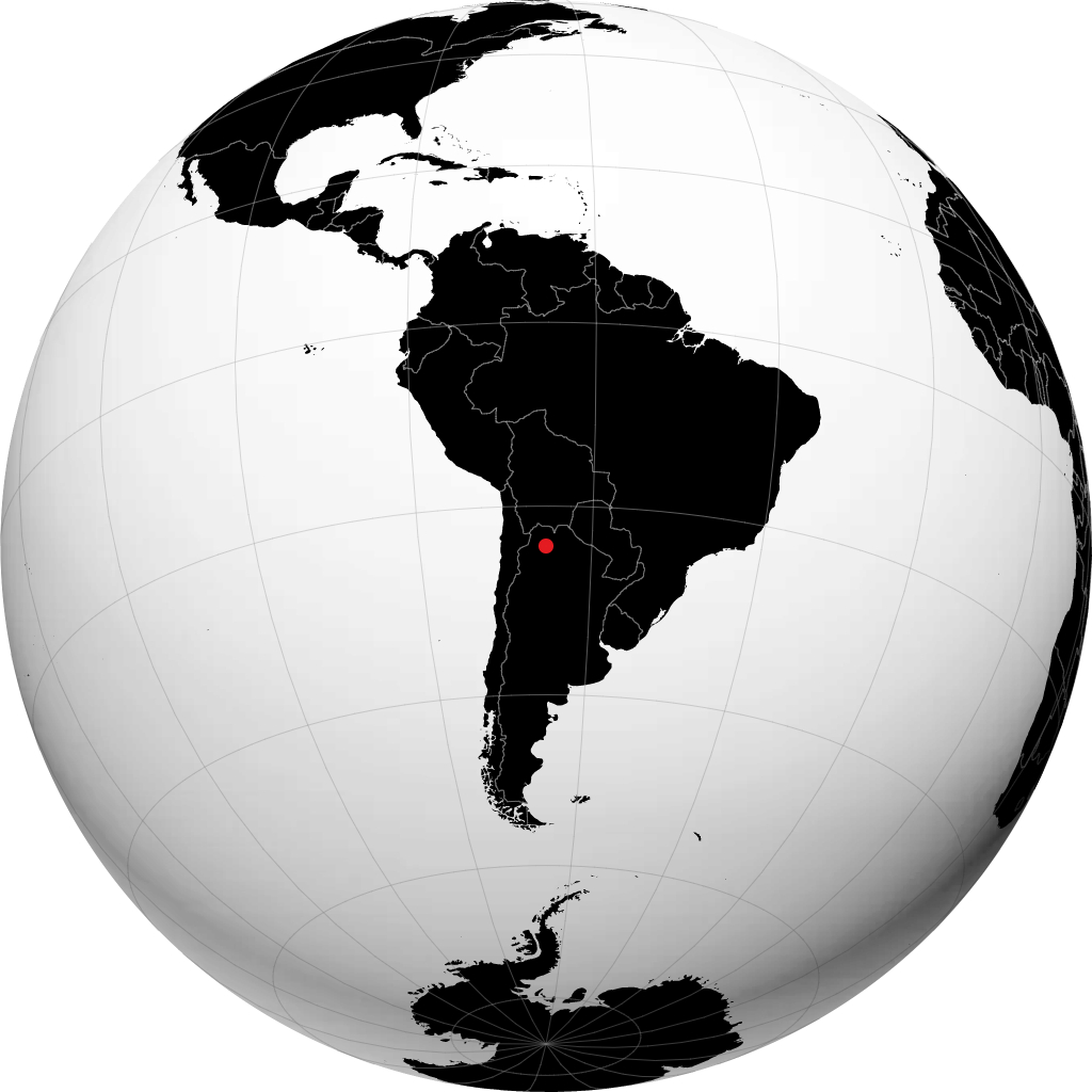 Сан-Сальвадор-де-Жужуй на глобусе