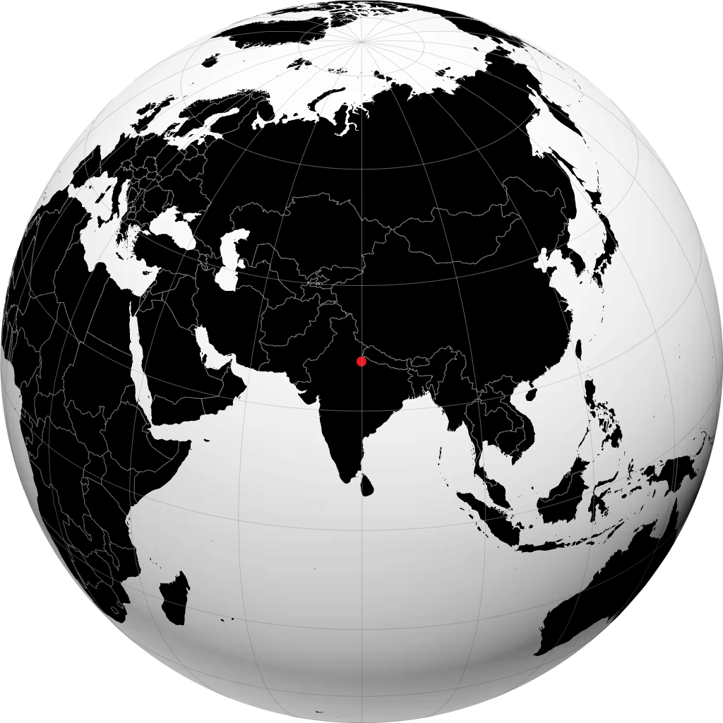 Шахджаханпур на глобусе