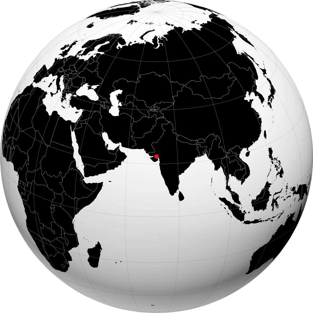 Сурендранагар на глобусе