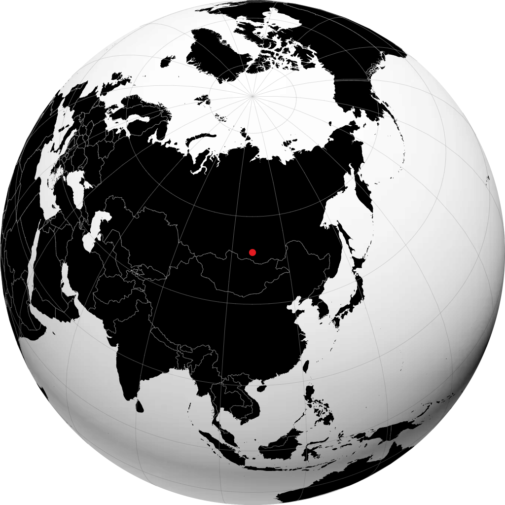 Улан-Удэ на глобусе