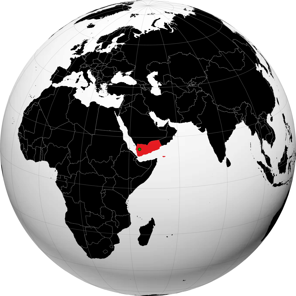 Йемен на глобусе