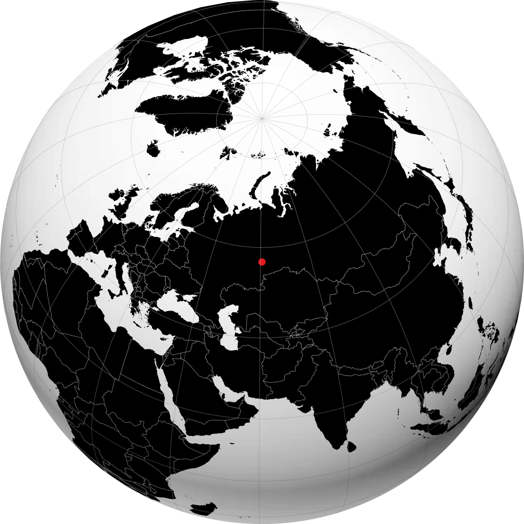 Екатеринбург на глобусе
