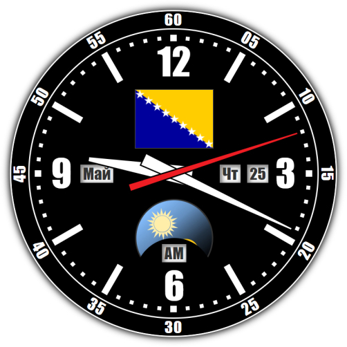 Босния и Герцеговина — точное время с секундами онлайн.