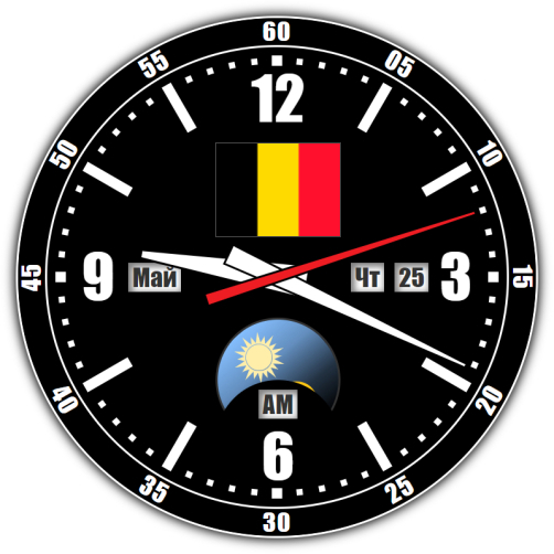 Бельгия — точное время с секундами онлайн.