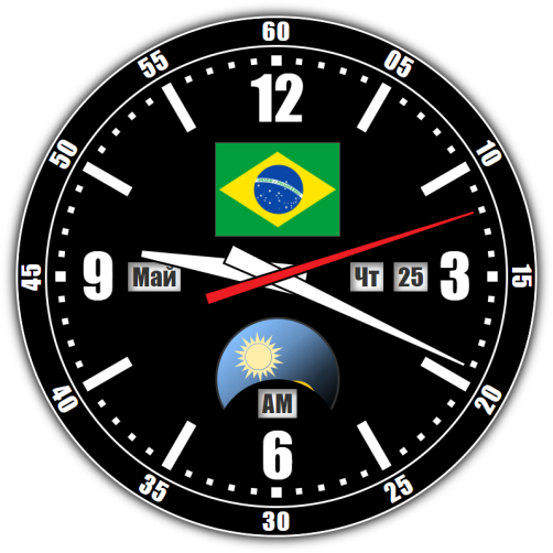 Бразилия — точное время с секундами онлайн.