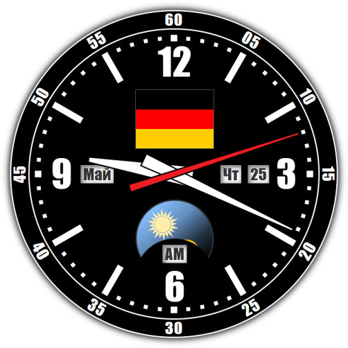 Германия — точное время с секундами онлайн.