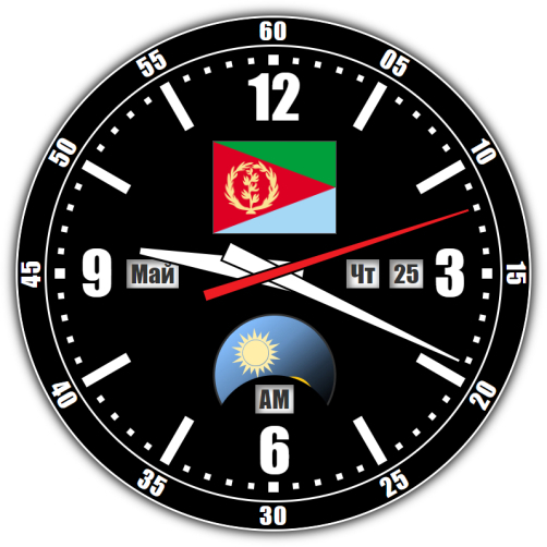 Эритрея — точное время с секундами онлайн.