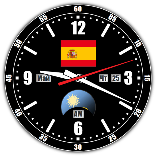 Испания — точное время с секундами онлайн.