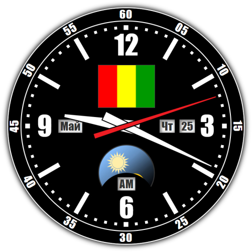 Гвинея — точное время с секундами онлайн.
