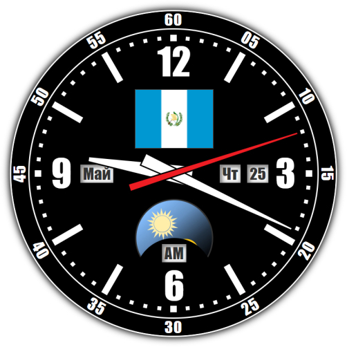 Гватемала — точное время с секундами онлайн.