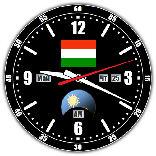 Венгрия — точное время с секундами онлайн.