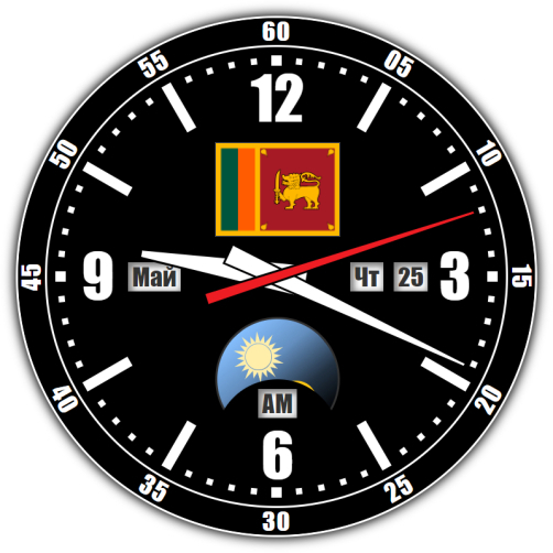 Шри-Ланка — точное время с секундами онлайн.