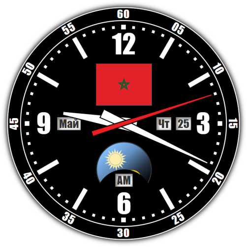 Марокко — точное время с секундами онлайн.