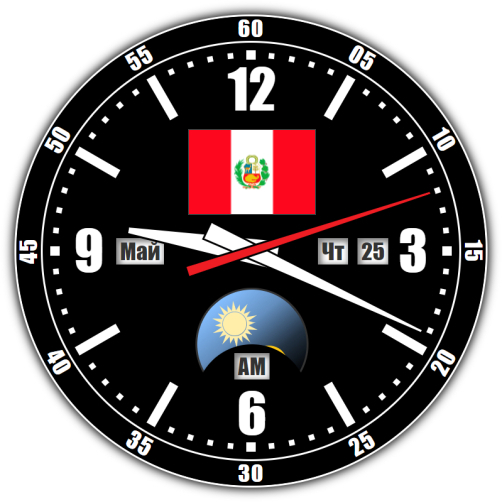 Перу — точное время с секундами онлайн.