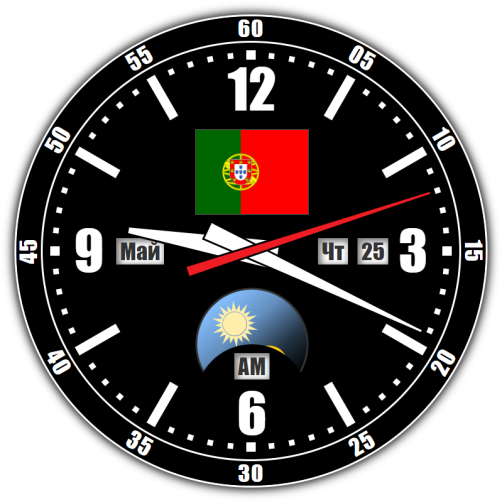 Португалия — точное время с секундами онлайн.