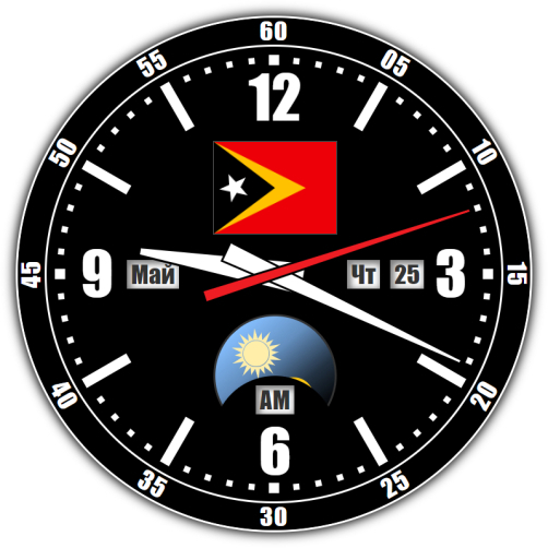 Восточный Тимор — точное время с секундами онлайн.