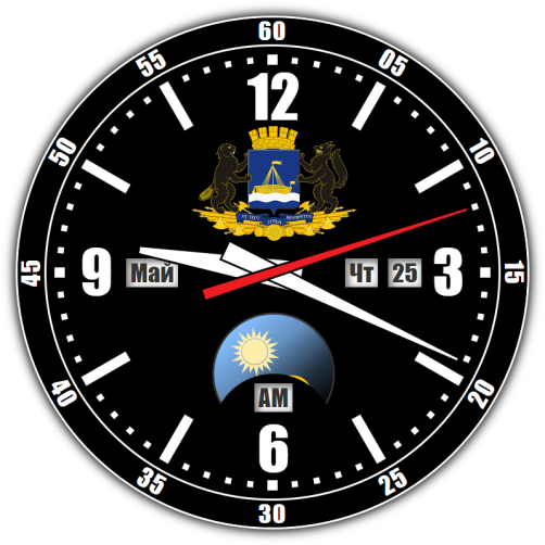 Циферблаты командирские. Точные часы. Точное время. Текущие часы. Точное время в Тюмени.