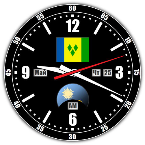 Сент-Винсент и Гренадины — точное время с секундами онлайн.
