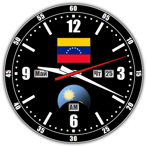 Венесуэла — точное время с секундами онлайн.
