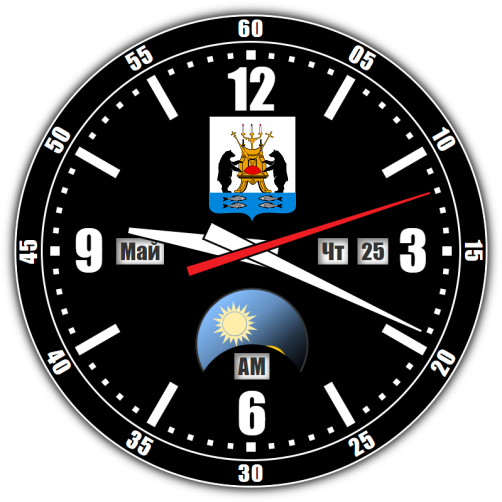 Великий Новгород — точное время с секундами онлайн.