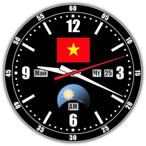 Вьетнам — точное время с секундами онлайн.